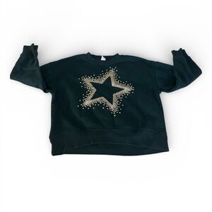 Kids Star Print Sweatshirt - Green